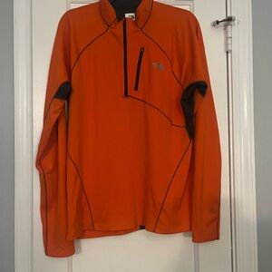 The North Face Men's Performance Jacket in Orange and Black